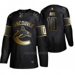 Camiseta Vancouver Canucks Pavel Bure Golden Edition Retired Jugador Autentico Negro Camiseta Vancouver Canucks Pavel Bure Golden Edition Retired Jugador Autentico Negro