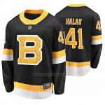 Camiseta Hockey Boston Bruins Jaroslav Halak Alternato Premier Breakaway Negro Camiseta Hockey Boston Bruins Jaroslav Halak Alternato Premier Breakaway Negro