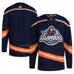 Camiseta Hockey New York Islanders Reverse Retro Autentico Blank Azul Camiseta Hockey New York Islanders Reverse Retro Autentico Blank Azul