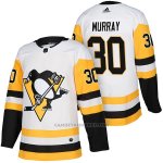 Camiseta Hockey Hombre Autentico Pittsburgh Penguins 30 Matt Murray Away 2018 Blanco Camiseta Hockey Hombre Autentico Pittsburgh Penguins 30 Matt Murray Away 2018 Blanco