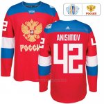 Camiseta Hockey Rusia Artem Anisimov 42 Premier 2016 World Cup Rojo Camiseta Hockey Rusia Artem Anisimov 42 Premier 2016 World Cup Rojo