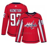 Camiseta Mujer Washington Capitals 92 Evgeny Kuznetsov Adizero Jugador Home Rojo Camiseta Mujer Washington Capitals 92 Evgeny Kuznetsov Adizero Jugador Home Rojo