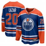 Camiseta Hockey Edmonton Oilers Curtis Lazar Primera Breakaway Azul Camiseta Hockey Edmonton Oilers Curtis Lazar Primera Breakaway Azul