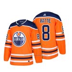 Camiseta Hockey Hombre Autentico Edmonton Oilers 8 Ty Rattie Home 2018 Naranja Camiseta Hockey Hombre Autentico Edmonton Oilers 8 Ty Rattie Home 2018 Naranja