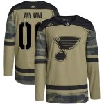 Camiseta Hockey St. Louis Blues Personalizada Military Appreciation Team Autentico Practice Camuflaje Camiseta Hockey St. Louis Blues Personalizada Military Appreciation Team Autentico Practice Camuflaje