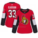 Camiseta Mujer Ottawa Senators 33 Fredrik Claesson Adizero Jugador Home Rojo Camiseta Mujer Ottawa Senators 33 Fredrik Claesson Adizero Jugador Home Rojo