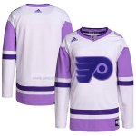 Camiseta Hockey Philadelphia Flyers Fights Cancer Autentico Blank Practice Blanco Violeta Camiseta Hockey Philadelphia Flyers Fights Cancer Autentico Blank Practice Blanco Violeta