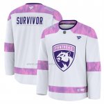 Camiseta Hockey Florida Panthers Hockey Fights Cancer Practice Blanco Camiseta Hockey Florida Panthers Hockey Fights Cancer Practice Blanco
