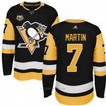 Camiseta Hockey Hombre Pittsburgh Penguins 7 Paul Martin Negro 50 Anniversary Home Premier Camiseta Hockey Hombre Pittsburgh Penguins 7 Paul Martin Negro 50 Anniversary Home Premier