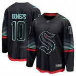 Camiseta Hockey Seattle Kraken Matty Beniers Alterno Breakaway Negro Camiseta Hockey Seattle Kraken Matty Beniers Alterno Breakaway Negro