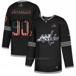 Camiseta Hockey Washington Capitals Johansson 2020 USA Flag Negro Camiseta Hockey Washington Capitals Johansson 2020 USA Flag Negro
