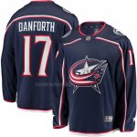 Camiseta Hockey Columbus Blue Jackets Justin Danforth Primera Breakaway Azul Camiseta Hockey Columbus Blue Jackets Justin Danforth Primera Breakaway Azul