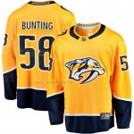 Camiseta Hockey Nashville Predators Michael Bunting Primera Breakaway Oro Camiseta Hockey Nashville Predators Michael Bunting Primera Breakaway Oro