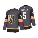 Camiseta Hockey Hombre Autentico Vegas Golden Knights 5 Deryk Engelland Steel Home Jugador 2018 Gris Camiseta Hockey Hombre Autentico Vegas Golden Knights 5 Deryk Engelland Steel Home Jugador 2018 Gris