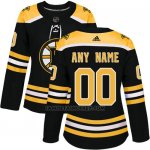 Camiseta Hockey Mujer Boston Bruins Home Personalizada Negro Camiseta Hockey Mujer Boston Bruins Home Personalizada Negro