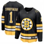 Camiseta Hockey Boston Bruins Jeremy Swayman Primera Breakaway Negro Camiseta Hockey Boston Bruins Jeremy Swayman Primera Breakaway Negro