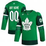 Camiseta Hockey Toronto Maple Leafs 2023 St. Patrick's Day Autentico Personalizada Verde Camiseta Hockey Toronto Maple Leafs 2023 St. Patrick's Day Autentico Personalizada Verde