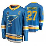 Camiseta Hockey St. Louis Blues Alternato Alex Pietrangelo Stanley Cup Final Azul Camiseta Hockey St. Louis Blues Alternato Alex Pietrangelo Stanley Cup Final Azul