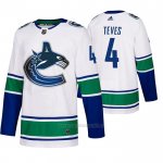 Camiseta Hockey Vancouver Canucks 4 Josh Teves 2019-20 Segunda Autentico Blanco Camiseta Hockey Vancouver Canucks 4 Josh Teves 2019-20 Segunda Autentico Blanco