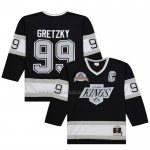 Camiseta Hockey Los Angeles Kings Wayne Gretzky Mitchell & Ness Big & Tall 1992-93 Blue Line 2.0 Negro Camiseta Hockey Los Angeles Kings Wayne Gretzky Mitchell & Ness Big & Tall 1992-93 Blue Line 2.0 Negro