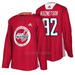 Camiseta Washington Capitals Evgeny Kuznetsov New Season Practice Rojo Camiseta Washington Capitals Evgeny Kuznetsov New Season Practice Rojo