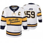 Camiseta Hockey Nino Nashville Predators Roman Josi Replica Jugador 2020 Winter Classic Blanco Camiseta Hockey Nino Nashville Predators Roman Josi Replica Jugador 2020 Winter Classic Blanco