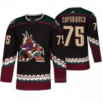 Camiseta Hockey Arizona Coyotes Kyle Capobianco Alterno Negro Camiseta Hockey Arizona Coyotes Kyle Capobianco Alterno Negro