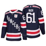 Camiseta Hockey Hombre Autentico New York Rangers 61 Rick Nash Winter Classic 2018 Azul Camiseta Hockey Hombre Autentico New York Rangers 61 Rick Nash Winter Classic 2018 Azul