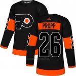 Camiseta Hockey Philadelphia Flyers 26 Brian Propp Alterno Autentico Negro Camiseta Hockey Philadelphia Flyers 26 Brian Propp Alterno Autentico Negro