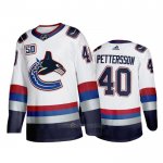 Camiseta Hockey Vancouver Canucks Elias Pettersson Throwback 2000's Night Blanco Camiseta Hockey Vancouver Canucks Elias Pettersson Throwback 2000's Night Blanco