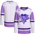 Camiseta Hockey Pittsburgh Penguins Fights Cancer Autentico Blank Practice Blanco Violeta Camiseta Hockey Pittsburgh Penguins Fights Cancer Autentico Blank Practice Blanco Violeta