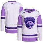 Camiseta Hockey Florida Panthers Fights Cancer Autentico Blank Practice Blanco Violeta Camiseta Hockey Florida Panthers Fights Cancer Autentico Blank Practice Blanco Violeta