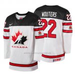 Camiseta Canada Team Chase Wouters 2018 Iihf World Championship Jugador Blanco Camiseta Canada Team Chase Wouters 2018 Iihf World Championship Jugador Blanco