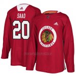 Camiseta Chicago Blackhawks Brandon Saad New Season Practice Rojo Camiseta Chicago Blackhawks Brandon Saad New Season Practice Rojo