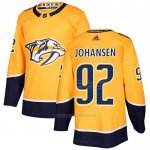 Camiseta Hockey Nashville Predators 92 Ryan Johansen Primera Autentico Amarillo Camiseta Hockey Nashville Predators 92 Ryan Johansen Primera Autentico Amarillo