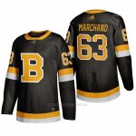 Camiseta Hockey Boston Bruins Brad Marchand Alterno 2019-20 Negro Camiseta Hockey Boston Bruins Brad Marchand Alterno 2019-20 Negro