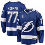 Camiseta Hockey Tampa Bay Lightning Victor Hedman Primera 2022 Stanley Cup Final Breakaway Azul Camiseta Hockey Tampa Bay Lightning Victor Hedman Primera 2022 Stanley Cup Final Breakaway Azul