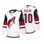 Camiseta Hockey Hombre Arizona Coyotes Anthony Duclair 10 2018 Season Centennial Patch Team Road Blanco Camiseta Hockey Hombre Arizona Coyotes Anthony Duclair 10 2018 Season Centennial Patch Team Road Blanco