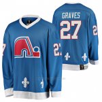 Camiseta Hockey Quebec Nordiques Ryan Graves Heritage Vintage Replica Azul Camiseta Hockey Quebec Nordiques Ryan Graves Heritage Vintage Replica Azul