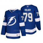 Camiseta Tampa Bay Lightning Alexander Volkov Home Autentico Jugador Azul Camiseta Tampa Bay Lightning Alexander Volkov Home Autentico Jugador Azul