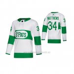Camiseta Nino Toronto St. Patricks Auston Matthews Blanco Camiseta Nino Toronto St. Patricks Auston Matthews Blanco