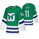 Camiseta Carolina Hurricanes Jordan Staal Whalers Night Verde Camiseta Carolina Hurricanes Jordan Staal Whalers Night Verde