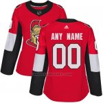 Camiseta Hockey Mujer Ottawa Senators Primera Personalizada Rojo Camiseta Hockey Mujer Ottawa Senators Primera Personalizada Rojo