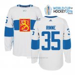 Camiseta Hockey Finlandia Pekka Rinne 35 Premier 2016 World Cup Blanco Camiseta Hockey Finlandia Pekka Rinne 35 Premier 2016 World Cup Blanco