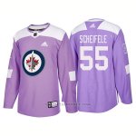Camiseta Hockey Hombre Autentico Winnipeg Jets 55 Mark Scheifele Hockey Fights Cancer 2018 Violeta Camiseta Hockey Hombre Autentico Winnipeg Jets 55 Mark Scheifele Hockey Fights Cancer 2018 Violeta