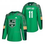 Camiseta Los Angeles Kings Anze Kopitar 2018 St. Patrick's Day Verde Camiseta Los Angeles Kings Anze Kopitar 2018 St. Patrick's Day Verde