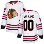 Camiseta Hockey Hombre Chicago Blackhawks Segunda Personalizada Blanco Camiseta Hockey Hombre Chicago Blackhawks Segunda Personalizada Blanco