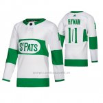 Camiseta Toronto St. Patricks Zach Hyman Road Adidas Blanco Camiseta Toronto St. Patricks Zach Hyman Road Adidas Blanco