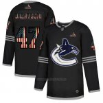 Camiseta Hockey Vancouver Canucks Sven Baertschi 2020 USA Flag Negro2 Camiseta Hockey Vancouver Canucks Sven Baertschi 2020 USA Flag Negro2