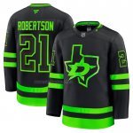 Camiseta Hockey Dallas Stars Jason Robertson Alterno Negro Camiseta Hockey Dallas Stars Jason Robertson Alterno Negro